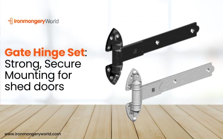 Gate Hinge Set: Strong, Secure Mounting for Shed Doors