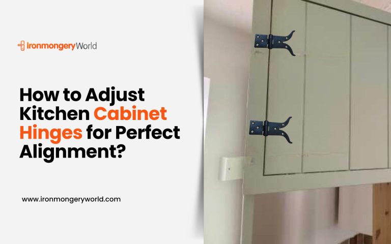 How to Adjust Kitchen Cabinet Hinges for Perfect Alignment?