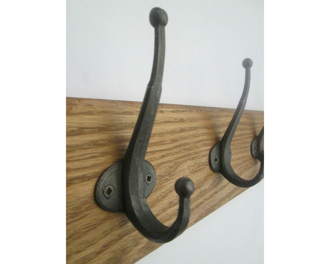 Antique Iron Handforged Style Ikea Coat Hook Rail byIronmongery World