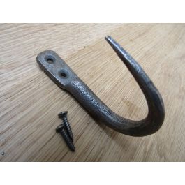 J butchers Meat Hand Forged Hook Large Antique Iron