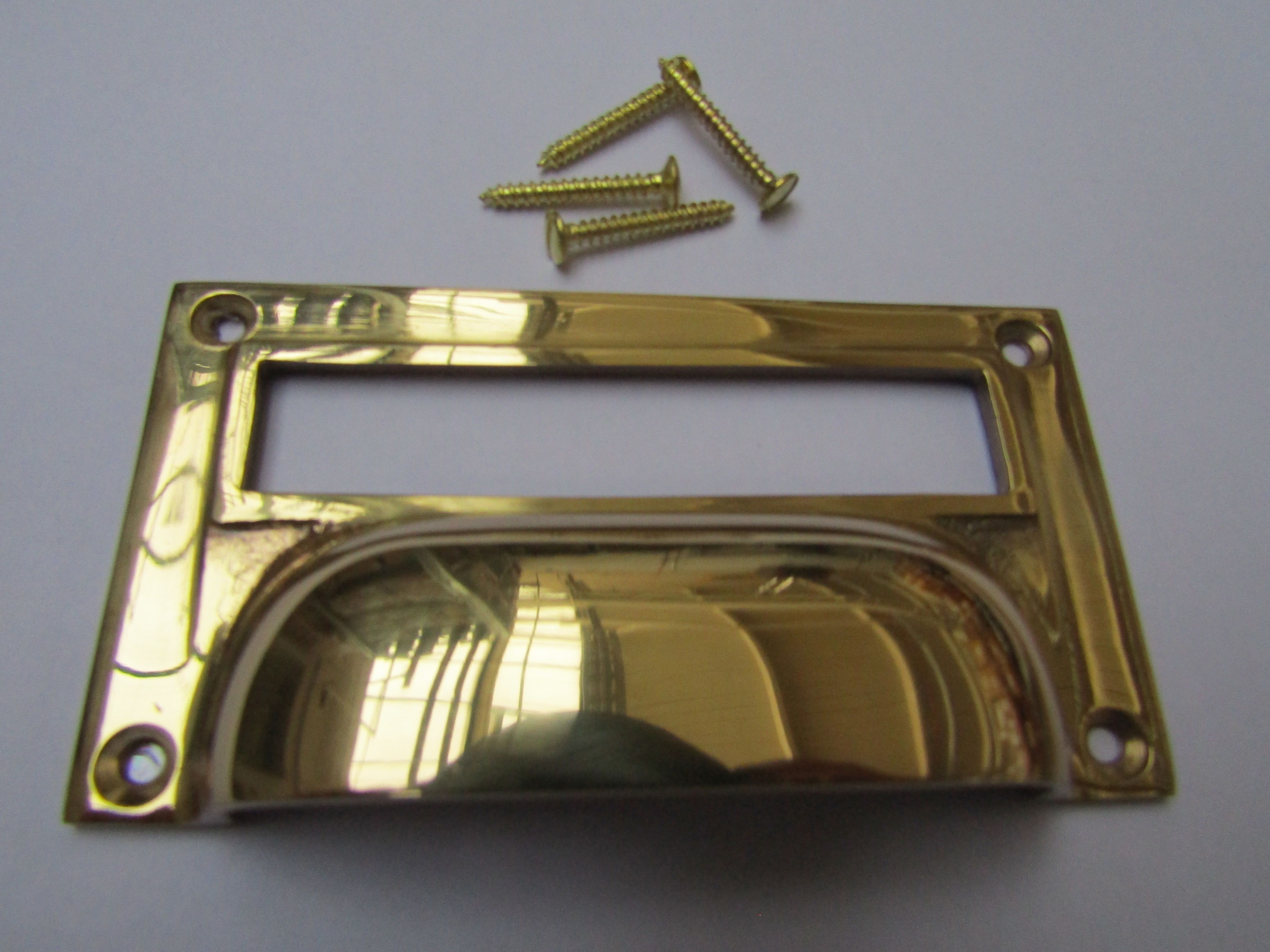 Polished Brass 4 100mm Ironmongery World Victorian Cabinet Door Wardrobe Cupboard Drawer D Window Sash Pull Handles Diy Tools Pulls